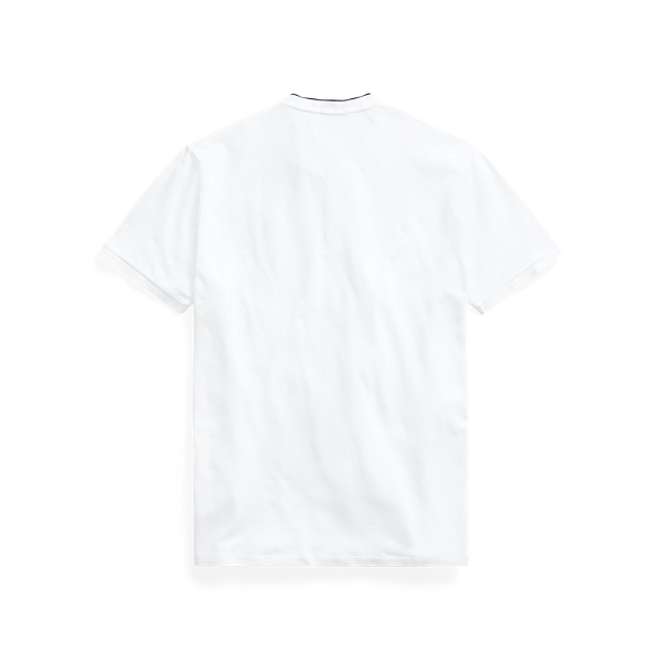 White Stretch Mesh Henley Shirt Polo Ralph Lauren 2