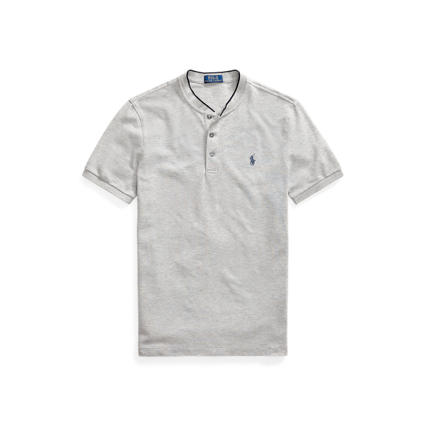 Stretch Mesh Henley Shirt Polo Ralph Lauren em 1