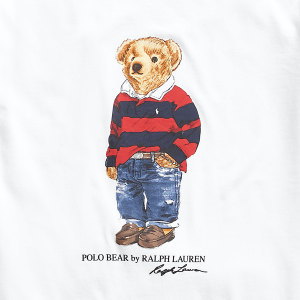 White Custom Slim Polo Bear T-Shirt Polo Ralph Lauren 3