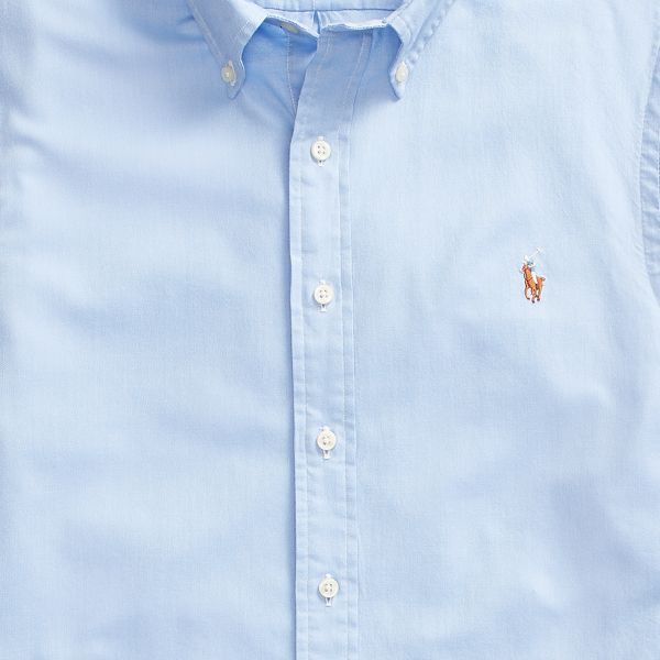 Light Blue/ White Classic Chambray Oxford Shirt Polo Ralph Lauren 3