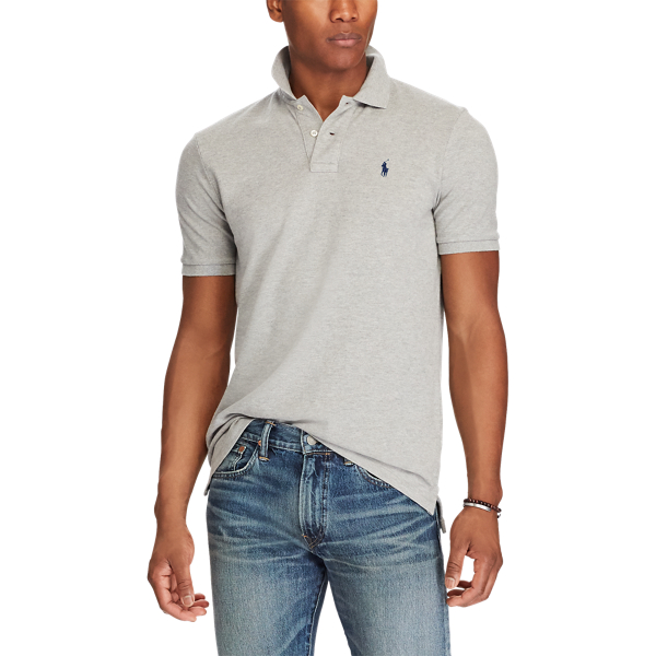 Classic-Fit Poloshirt aus Piqu&eacute; Polo Ralph Lauren in Lawrence-Grau meliert 3