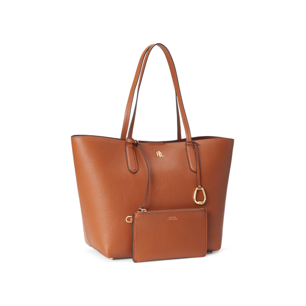 Lauren Tan Faux-Leather Medium Tote Lauren 2
