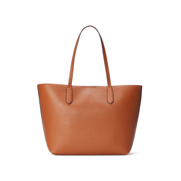 Lauren Tan Faux-Leather Medium Tote Lauren 3
