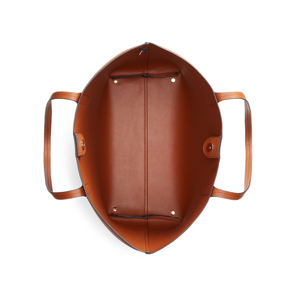 Lauren Tan Faux-Leather Medium Tote Lauren 4