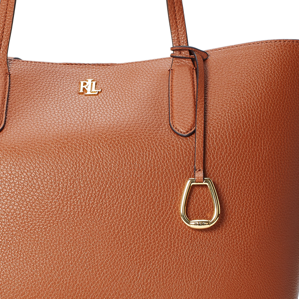 Lauren Tan Faux-Leather Medium Tote Lauren 5