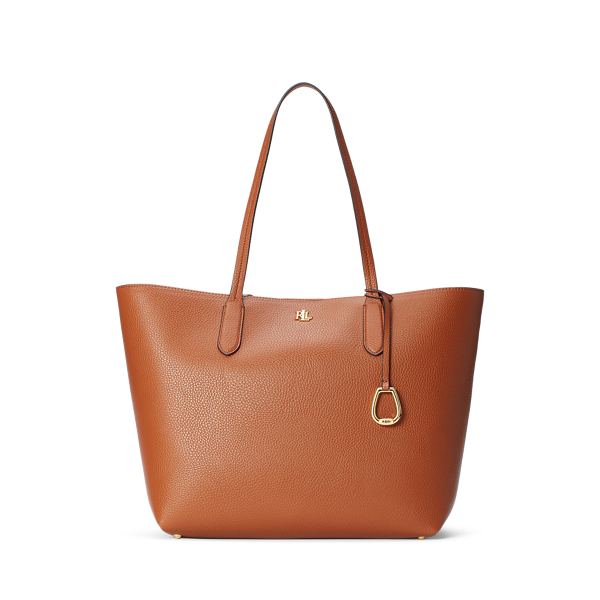 Faux-Leather Medium Tote Lauren 1