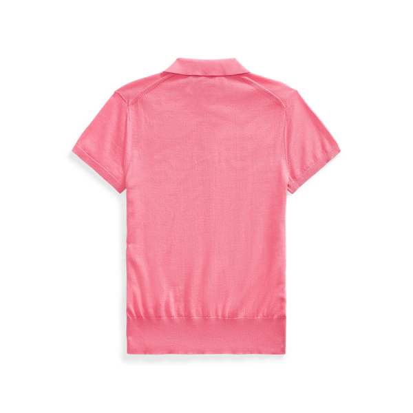 Ribbon Pink Knit Cotton Polo Shirt Polo Ralph Lauren 2