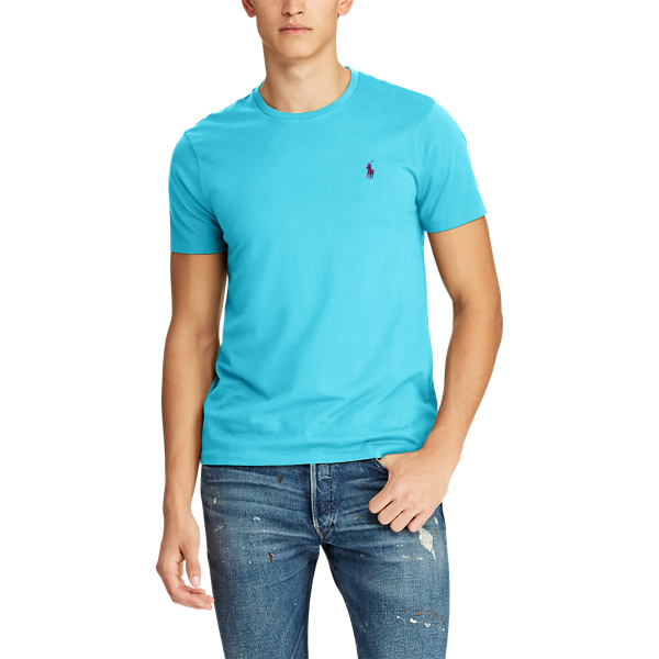 Hammond Blue Classic Fit Crewneck T-Shirt Polo Ralph Lauren 3