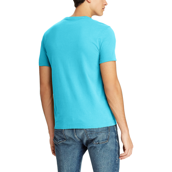 Hammond Blue Classic Fit Crewneck T-Shirt Polo Ralph Lauren 4