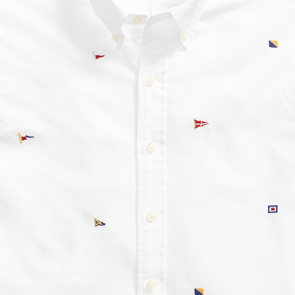 White Classic Nautical Oxford Shirt Polo Ralph Lauren 3