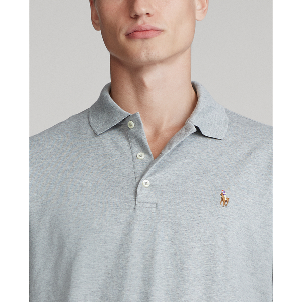 Modern Blue Heather Custom Slim Fit Soft Cotton Polo Shirt Polo Ralph Lauren 6