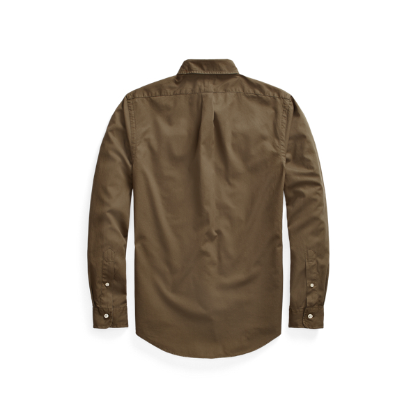 Canopy Olive Slim Garment-Dyed Twill Shirt Polo Ralph Lauren 2