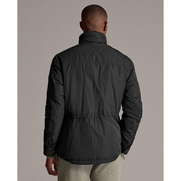 Black Water-Repellent Down Field Jacket RLX 5