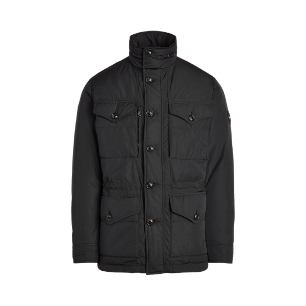 Black Water-Repellent Down Field Jacket RLX 2