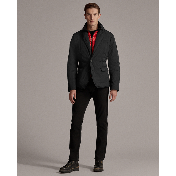Black Water-Repellent Down Jacket RLX 4