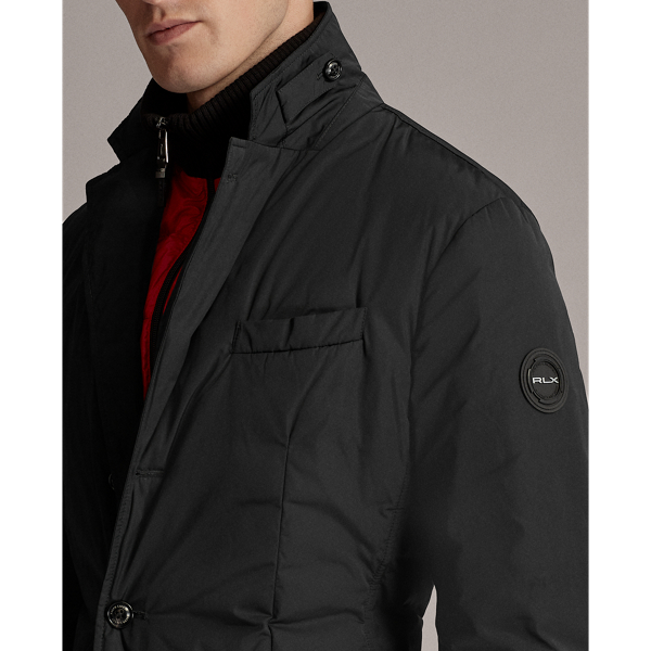 Black Water-Repellent Down Jacket RLX 6