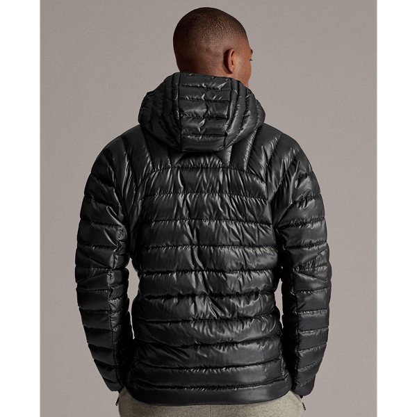 Black Water-Repellent Down Jacket RLX 5