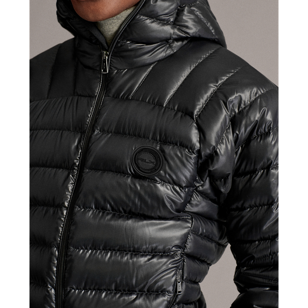 Black Water-Repellent Down Jacket RLX 6
