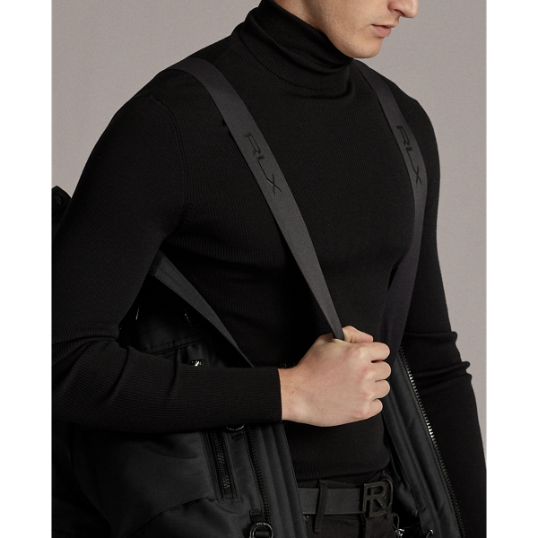 Black Faux-Fur Water-Repellent Down Parka RLX 8