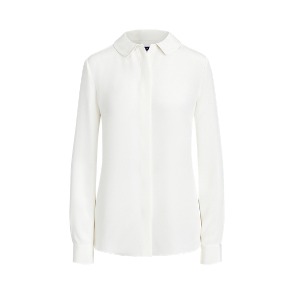 Annabeth Silk Marocain Shirt Ralph Lauren Collection 1