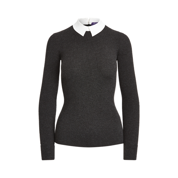Pull &agrave; col en cachemire Ralph Lauren Collection en 1