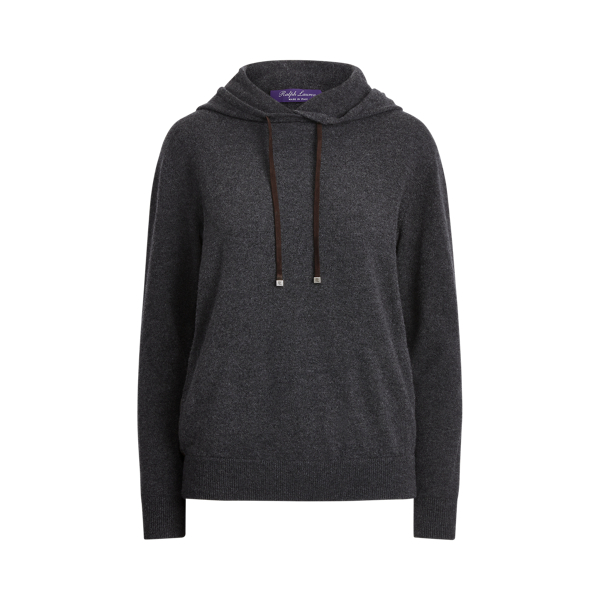 Sweat &agrave; capuche en cachemire