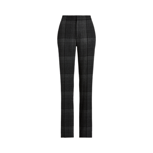 Lauray Plaid Cashmere-Wool Pant Ralph Lauren Collection em 1
