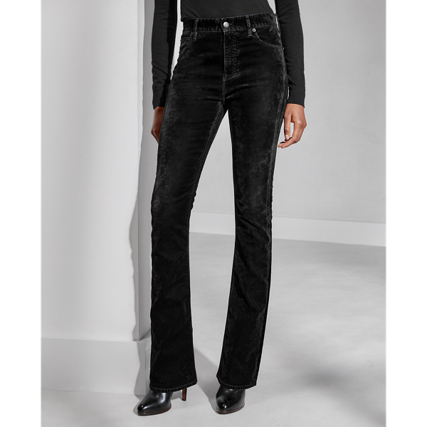 Black 208 High-Rise Bootcut Jeans Ralph Lauren Collection 4