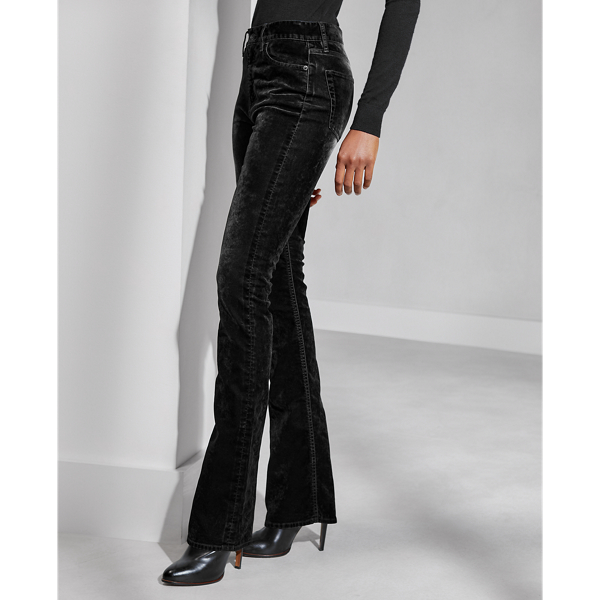 Black 208 High-Rise Bootcut Jeans Ralph Lauren Collection 5