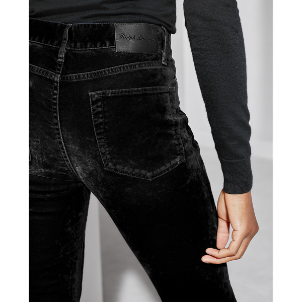 Black 208 High-Rise Bootcut Jeans Ralph Lauren Collection 7