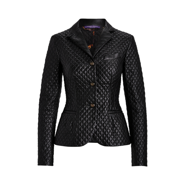 Dallas Diamond-Quilted Lambskin Jacket Ralph Lauren Collection 1