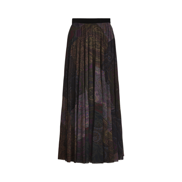 Falda Pavla plisada de patchwork Ralph Lauren Collection en 1