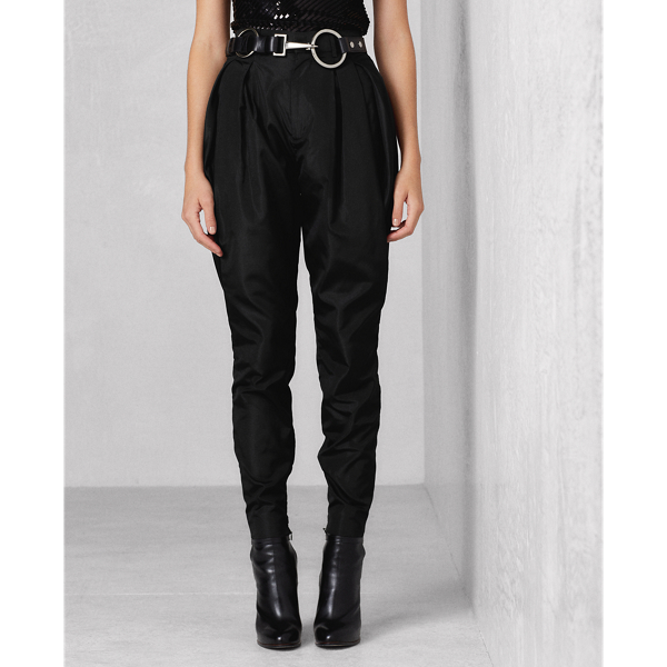 Black London Silk Faille Trouser Ralph Lauren Collection 4