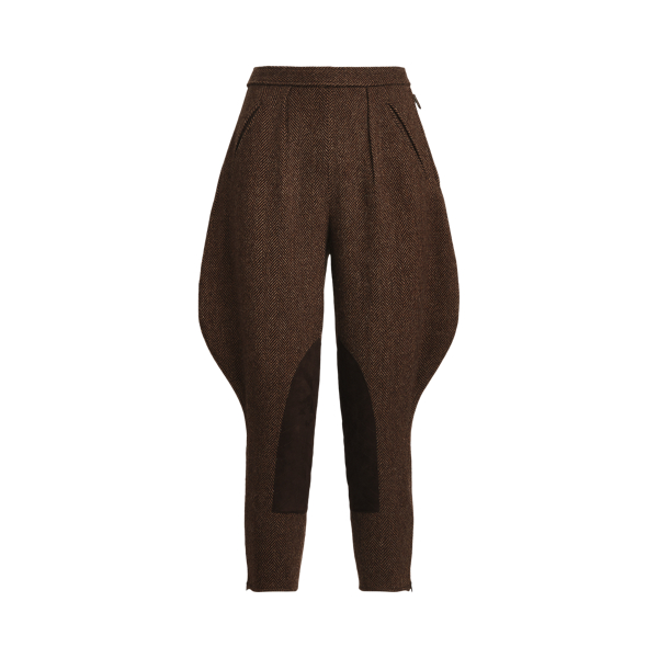Calan Wool-Cashmere Herringbone Trouser Ralph Lauren Collection 1