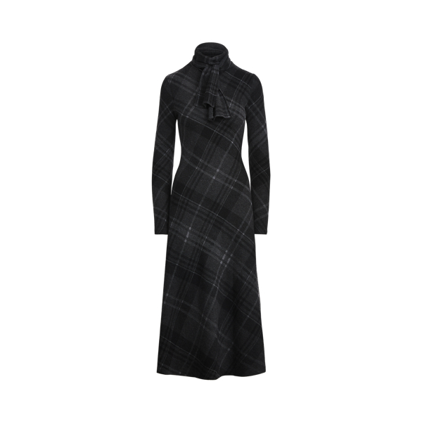 Robe lavalli&egrave;re en maille cachemire Ralph Lauren Collection en 1