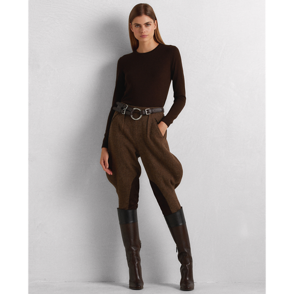 Chocolate Cashmere Crewneck Jumper Ralph Lauren Collection 4