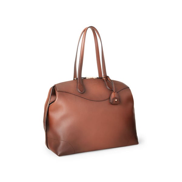 Chestnut Burnished Large Voyager Ralph Lauren Collection 3