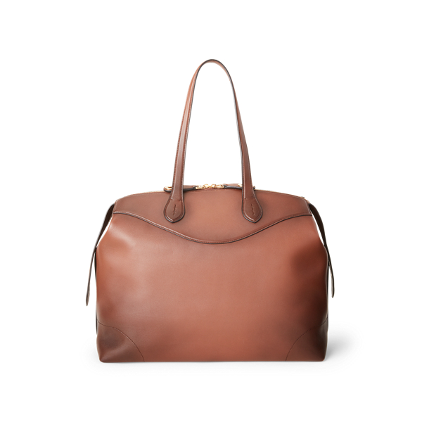Chestnut Burnished Large Voyager Ralph Lauren Collection 4