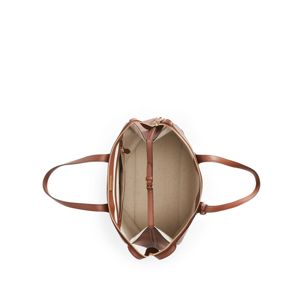 Chestnut Burnished Large Voyager Ralph Lauren Collection 5