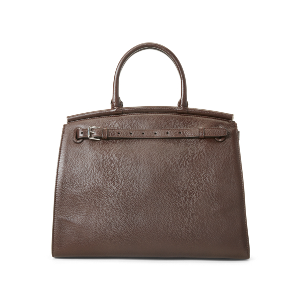 Dark Brown RL50 Deerskin Large Bag Ralph Lauren Collection 3