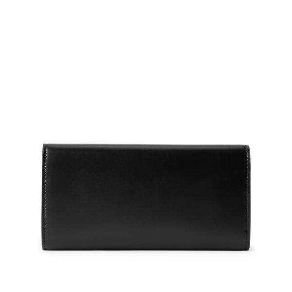 Black Calfskin Hinge-Lock Wallet Ralph Lauren Collection 2