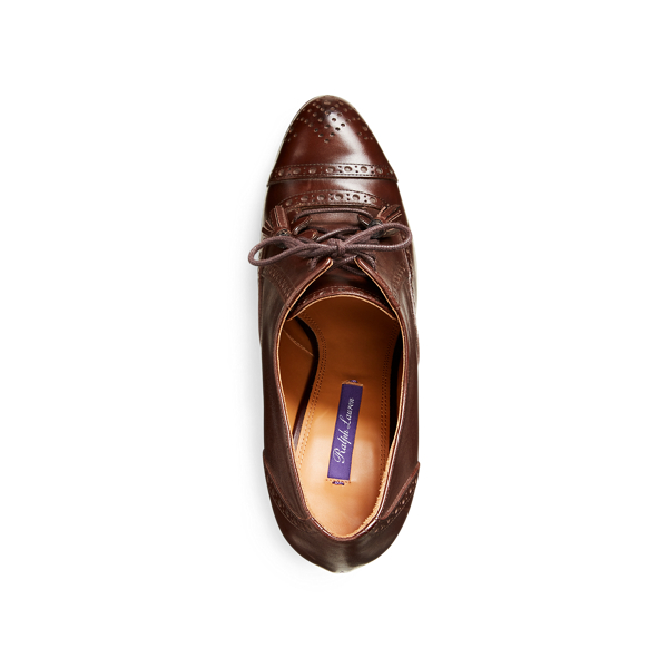 Luggage Brown Sarelia Calfskin Pump Ralph Lauren Collection 4