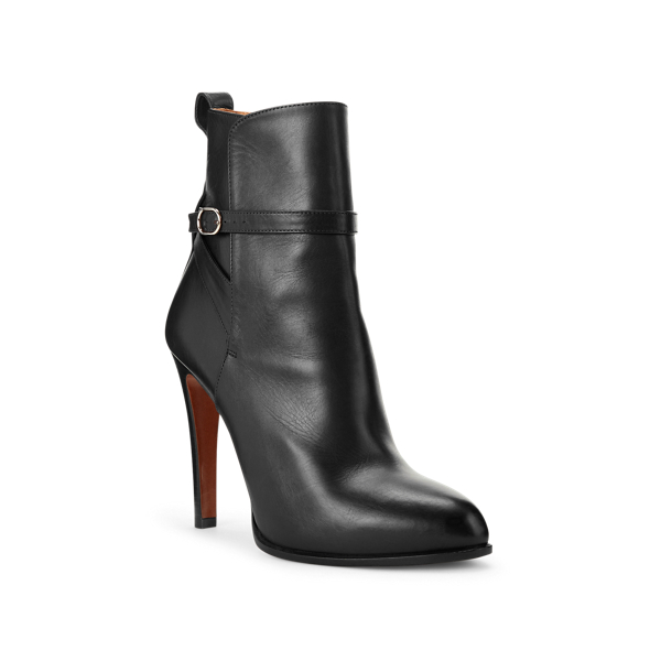 Black Sarafina Buckled Calfskin Boot Ralph Lauren Collection 2
