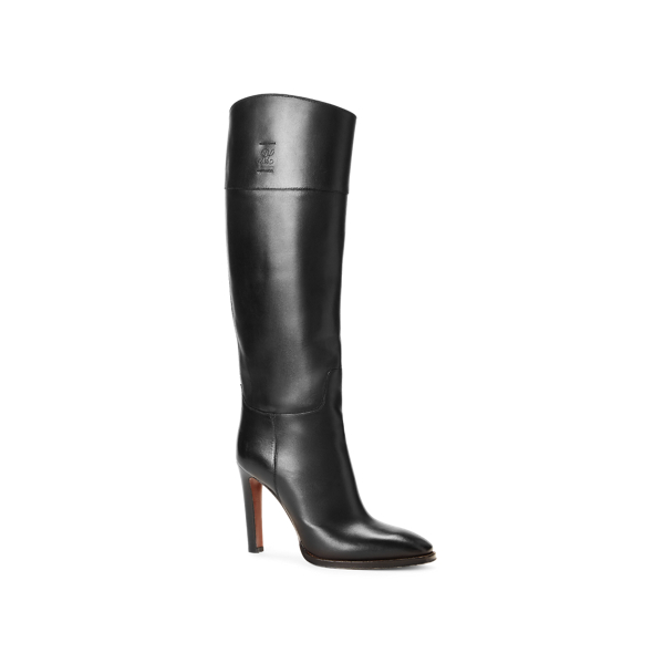 Black Renley Calfskin Boot Ralph Lauren Collection 2