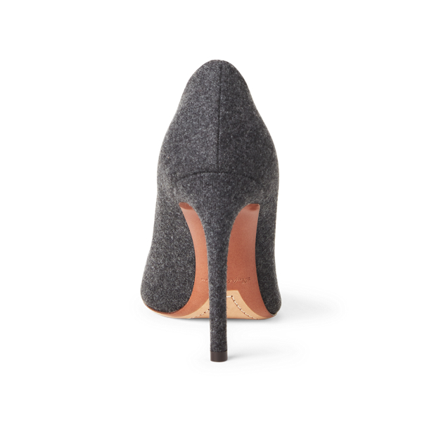 Grey Armissa Wool Flannel Pump Ralph Lauren Collection 3