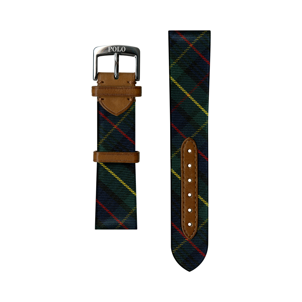 Tartan Tie Silk Watch Strap Ralph Lauren