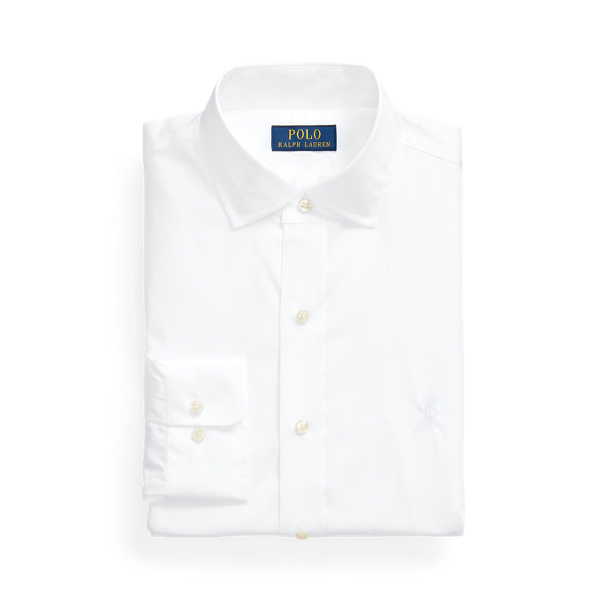 Ralph lauren poplin shirt white online