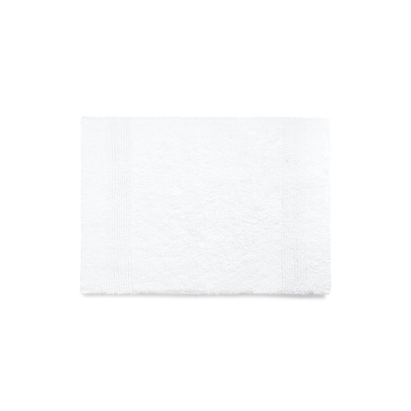 White Sanders Bath Rug Lauren Home 1