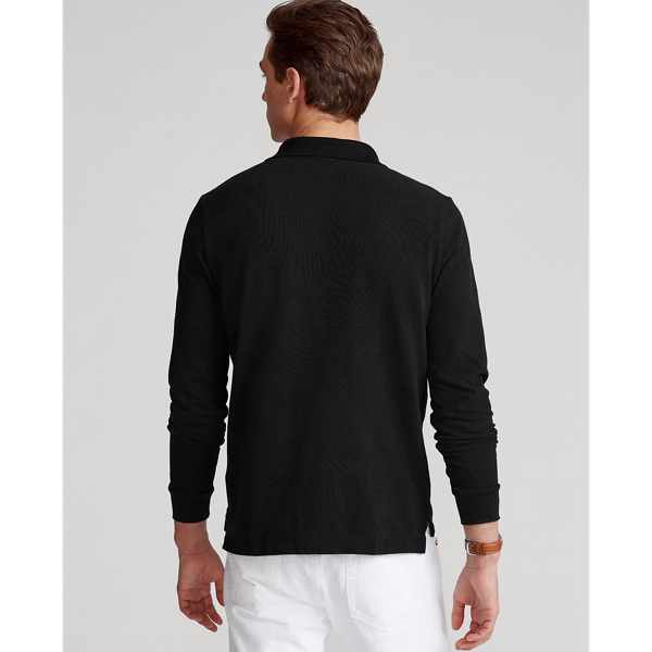 Custom-Slim-Fit Piqu&eacute;-Poloshirt Polo Ralph Lauren in Schwarz 4