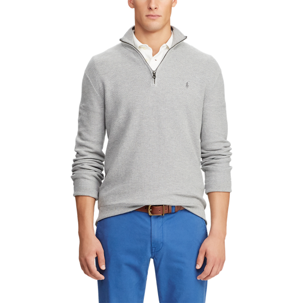Andover Heather Cotton Quarter-Zip Jumper Polo Ralph Lauren 4